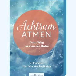 Achtsam atmen - Dein Weg zu innerer Ruhe: 50 Kärtchen für mehr Wohlbefinden.