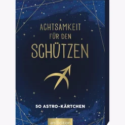 Achtsamkeit für den Schützen: 50 Astro-Kärtchen.