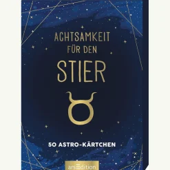 Achtsamkeit für den Stier: 50 Astro-Kärtchen.