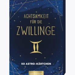 Achtsamkeit für die Zwillinge: 50 Astro-Kärtchen.