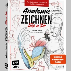 Anatomie zeichnen like a Sir: Das einzig wahre Zeichenbuch für Körper und Posen | Dein umfassendes Nachschlagewerk mit zahlreichen Übungen und Vorlagen!.