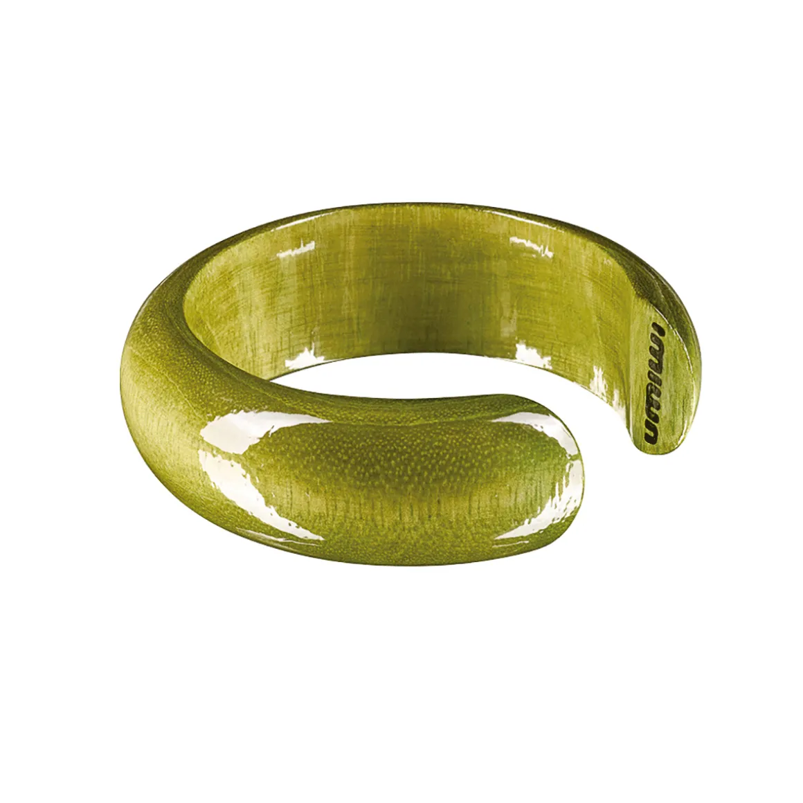 Armreif aus Mangoholz, Olive.