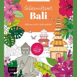 Ausmalparadies - Sehnsuchtsort Bali: Ein entspannendes Ausmalbuch für tropische Fernwehmomente und Inspiration | Kolorieren und die Welt entdecken: Mit Wissen zu Insel und Kultur.