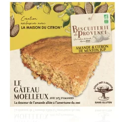 Bio-Mandelkuchen mit Zitrone.