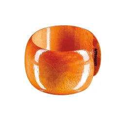 Breiter Armreif aus Mangoholz, Apfelsine.