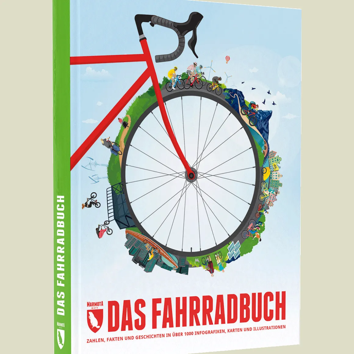 Das Fahrradbuch. Zahlen, Fakten und Geschichten in über 1000 Infografiken, Karten und Illustrationen.