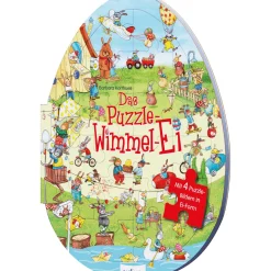 Das Puzzle-Wimmel-Ei. Ein Spiel- und Mitmachbuch, Ostergeschenk für Kinder ab 3.