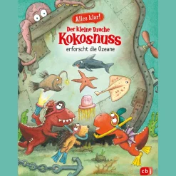 Der kleine Drache Kokosnuss erforscht die Ozeane.