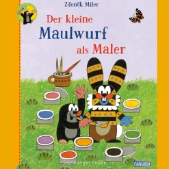 Der kleine Maulwurf als Maler.