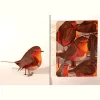 3D-Holzpostkarte »Rotkehlchen«.