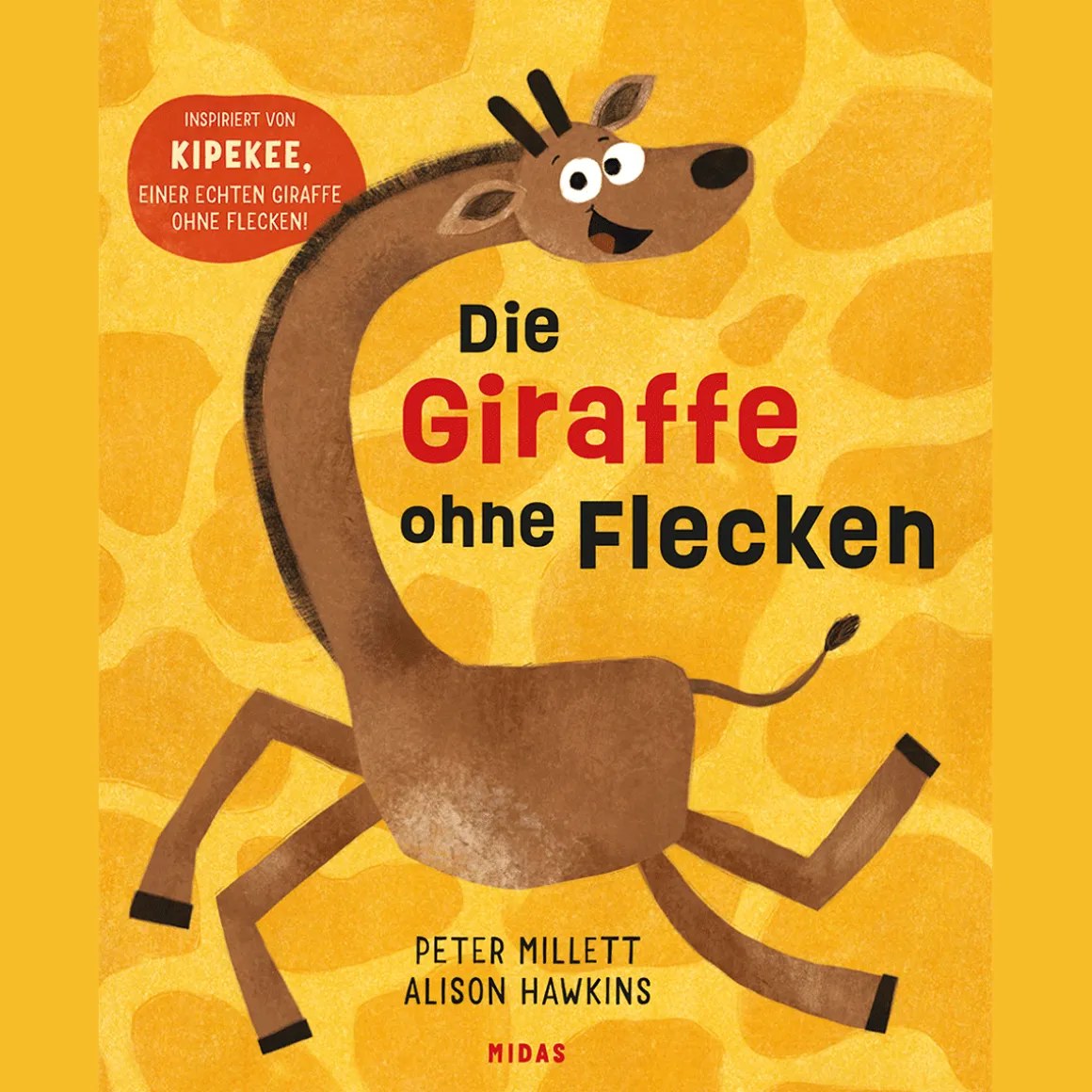 Die Giraffe ohne Flecken.