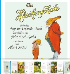 Die Häschenschule: Ein lustiges Pop-up-Leporello-Buch.