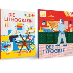 Die Lithografin & Der Typograf Set. 2 Bände.