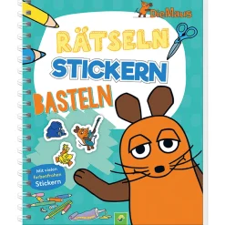 Die Maus. Rätseln, Stickern, Basteln. Mit vielen farbenfrohen Stickern.