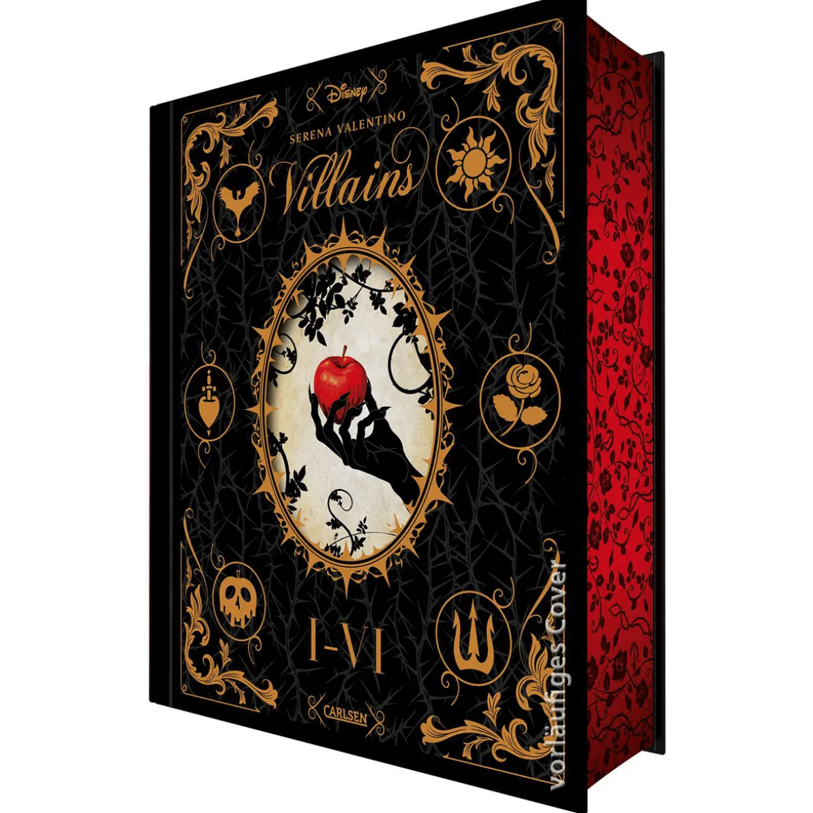 Disney Villains: Villains Band I-VI: Luxusausgabe mit Farbschnitt im düsteren Dark-Fantasy-Setting.