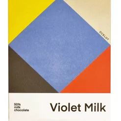 Dunkle Vollmilchschokolade »Violet Milk« 50 %, Bio.