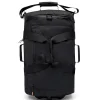 Faltbarer Rucksacktrolley, schwarz.