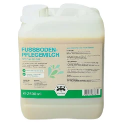 Fußboden-Pflegemilch.