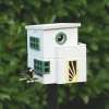 Futterstation und Nistkasten »Art déco«.