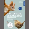 Gartentiere lebensgroß.