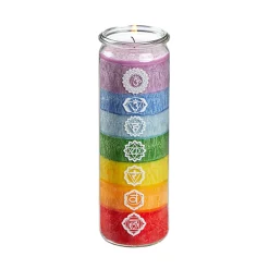 Große Chakra-Duftkerze.