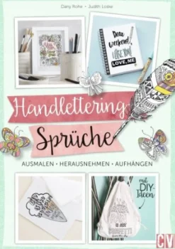 Handlettering - Sprüche zum Ausmalen.