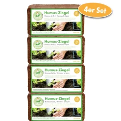 Humusziegel aus gepressten Kokosfasern.