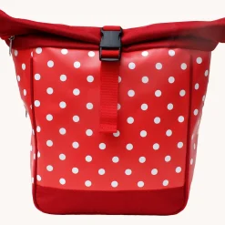 Kleine Kombi-Fahrradtasche & Rucksack »Polka Dots«.