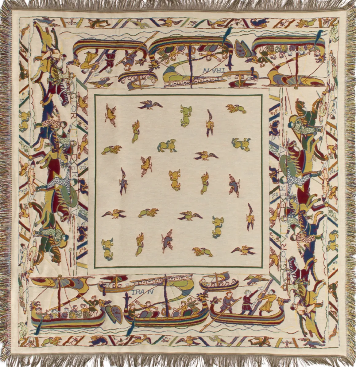 Kunstvolles Tuch »Teppich von Bayeux«, Schiffe.