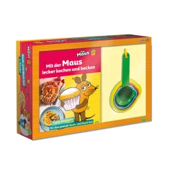 Mit der Maus lecker kochen und backen: Tolles Set mit Rezept-Buch und 5 Messbechern | Ab 3 Jahren.