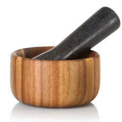 Mörser aus Akazienholz Ø 11 cm.