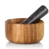 Mörser aus Akazienholz Ø 13 cm.