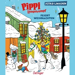 Pippi Langstrumpf feiert Weihnachten.
