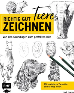 Richtig gut Tiere zeichnen.