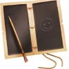 Römische Schreibtafel mit Bronzegriffel.