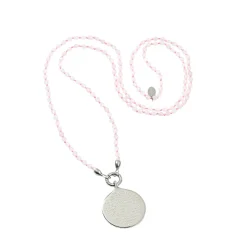 Rosenquarz-Kette »Die Liebe ist«.