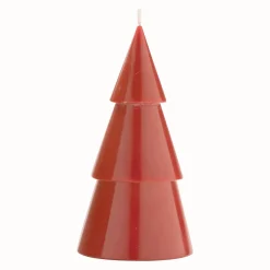 Rote Tannenbaum-Kerze.