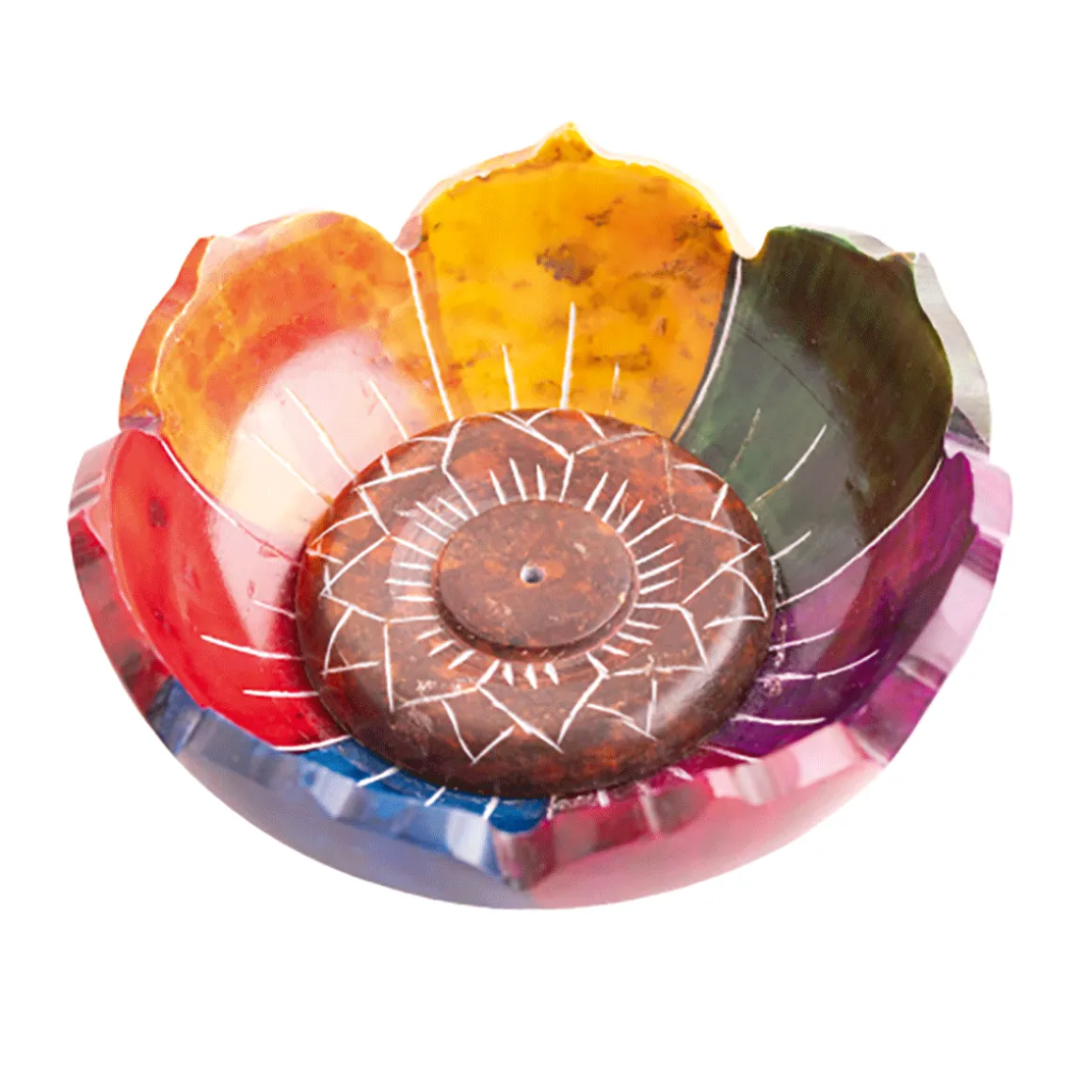 Räucherstäbchenhalter „Lebensfroher Lotus”