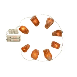 Salzkristall-LED-Lichterkette „Naturkristalle“