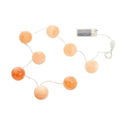 Salzkristall-LED-Lichterkette „Kugel“