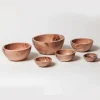 Schalen aus Olivenholz im 6er-Set.