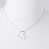 Silberkette mit Herz-Anhänger.