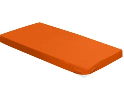 Spannbetttuch, orange, 180 x 200 cm.