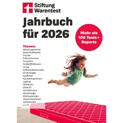 Stiftung Warentest Jahrbuch 2026: Mehr als 100 Tests + Reports.