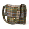 Tartan-Schultertasche.