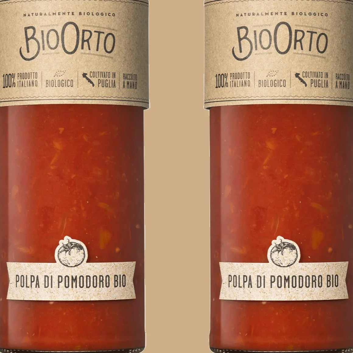 Tomatensauce mit Fruchtstücken, 2er-Set.