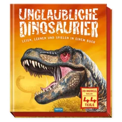 Unglaubliche Dinosaurier. Lesen, lernen und spielen in einem Buch.