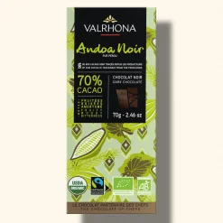 Valrhona Schokolade Andoa Noir 70 % Peru.