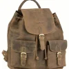 Wanderrucksack im Vintage-Look.