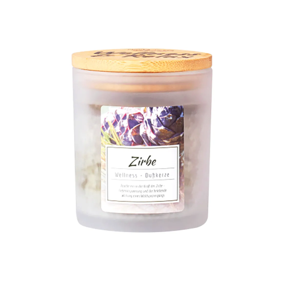 Wellness-Duftkerze »Zirbe«.